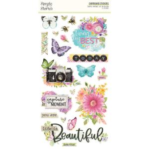 Chipboard Simple Vintage Life in Bloom Fashionable For Sale