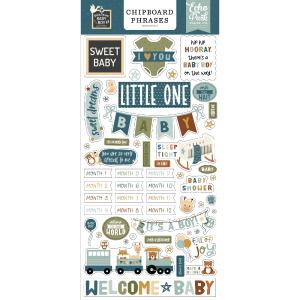 Chipboard Phrases Special Delivery Baby Boy View
