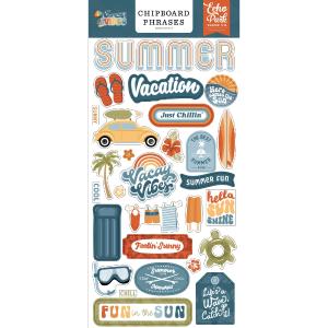 Chipboard Phrases Summer Vibes 2025 Sale Online