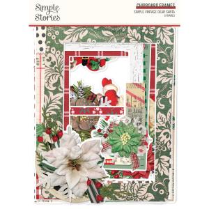 Chipboard Frames Simple Vintage Dear Santa Sale New