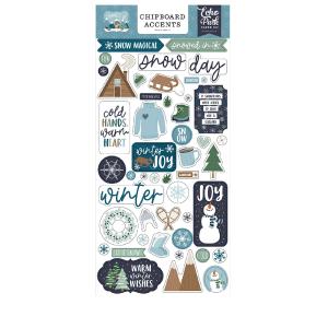 Chipboard Accents Snowed In Outlet Purchase
