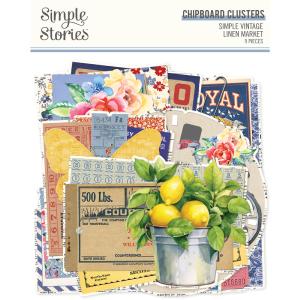 Chipboard Clusters Simple Vintage Linen Market Buy Cheap How Much