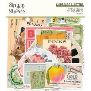 Chipboard Clusters Simple Vintage Spring Garden Discount Best Place