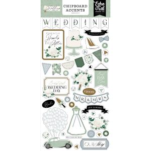 Chipboard Accents Wedding Bells Clearance Cost