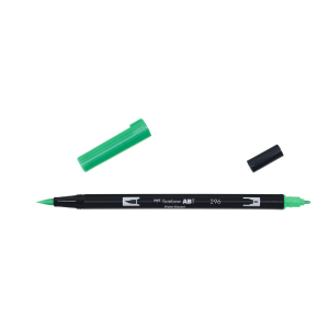 Rotulador Acuarelable Tombow Dual Brush-Pen Abt 296 Green Free Shipping