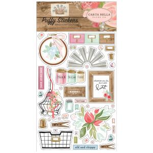 Pegatinas Puffy Farmhouse Market Free Shipping 100% Original