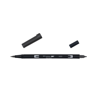 Rotulador Acuarelable Tombow Dual Brush-Pen Abt N25 Lamp Black Cheap Sale Good Selling