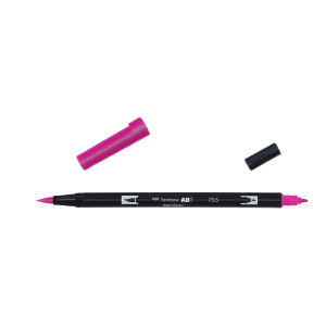 Rotulador Acuarelable Tombow Dual Brush-Pen Abt 755 Rubine Red Best Sale For Sale