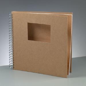 Álbum Scrapbooking Kraft 30x30 cm con Ventana Sale Online Shop