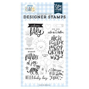 Welcome Baby Stamp Set Welcome Baby Boy Cheap Low Pice Fee Shipping