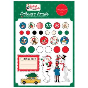 Adhesive Brads Season's Greetings Free Shipping Get To Buy