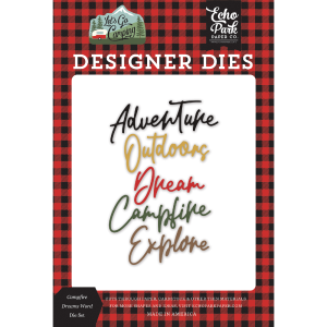 Campfire Dreams Word Die Set Let's Go Camping Buy Cheap For Nice