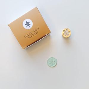 Mini Sello de Lacre Hoja de Otoño Moka Clearance Best Store To Get