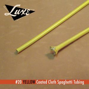 Wire/Tubing #20 Cloth Spaghetti Tubing YELLOW Discount Countdown Package