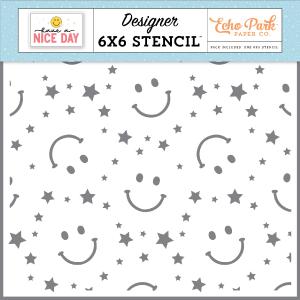 Stars And Smiles Stencil Have A Nice Day Big Discount For Sale