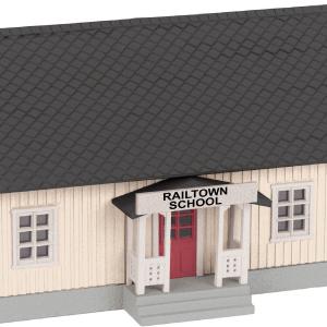MTH O Gauge Model Trains 30-90031 RailTown Schoolhouse For Sale Cheap Pice From China