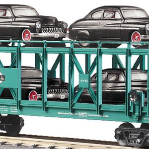 MTH O Gauge Model Trains 30-7682 NYC Auto Carrier Flatcar w/Ertl '49 Mercurys Outlet Fashionable