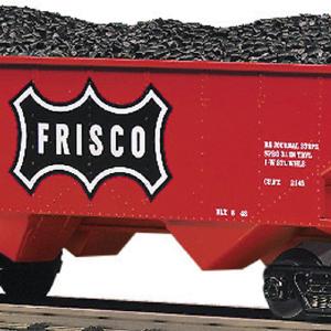 MTH O Gauge Model Trains 20-97415 Frisco 2-Bay Offset Hopper w/Coal Cheap Pice Wholesale