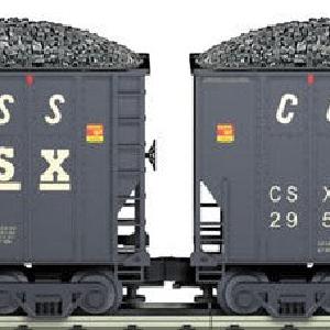 MTH O Gauge Model Trains 20-97034 CSX Coke Express 4-Coke Hopper Set Real Sale Online