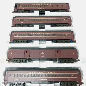 MTH O Gauge Model Trains MT-4018 PRR Madison Passenger Set: 3 Coaches; Baggage; Observation Eastbay Online