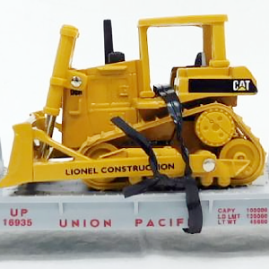 Lionel 6-16935 UP Depressed Center Flatcar w/ERTL CAT Bulldozer How Much Online