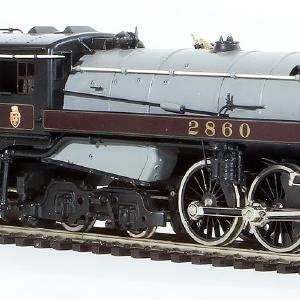 HO Brass Model Train - Tenshodo Canadian Pacific Railroad 4-6-4 Class 2860 Royal Hudson Factory Painted Cheap Real Authentic