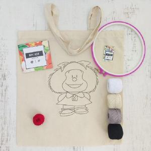 KIT BOLSO CON ESQUEMA DE PUNTOS - MAFALDA Popular Cheap Online