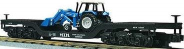 MTH O Gauge Model Trains 30-7622 MTH Farm Depressed Flatcar w/Ertl New Holland Tractor Extremely Cheap Pice