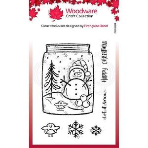 Woodware Craft Collection - Clear Stamps - Snow Jar Sale Get To Buy