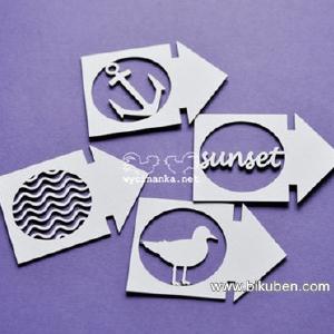 Wycinanka - Chipboard - Summer at the Seaside - Arrows Sale Original