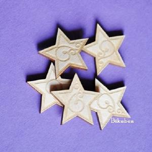 Wycinanka - Plywood - Buttons Bagdes - Stars 2 Discount Sale Online