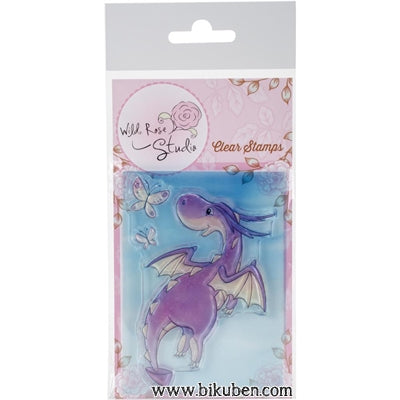 Wild Rose Studio - Clear Stamp - Dragon Flying Cheap Sale Good Selling