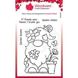 Woodware Craft Collection - Clear Stamps - Garden Gnome Cheap Sale Latest Collections