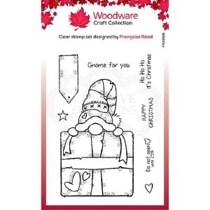 Woodware Craft Collection - Clear Stamps - Gnome Gift For Sale Wholesale Pice