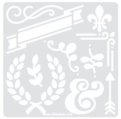 WRMK: Heatwave Stencil - FLOURISH Clearance Fast Delivery