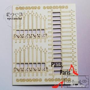 Wycinanka - Chipboard - Paris Fence Discount Eastbay
