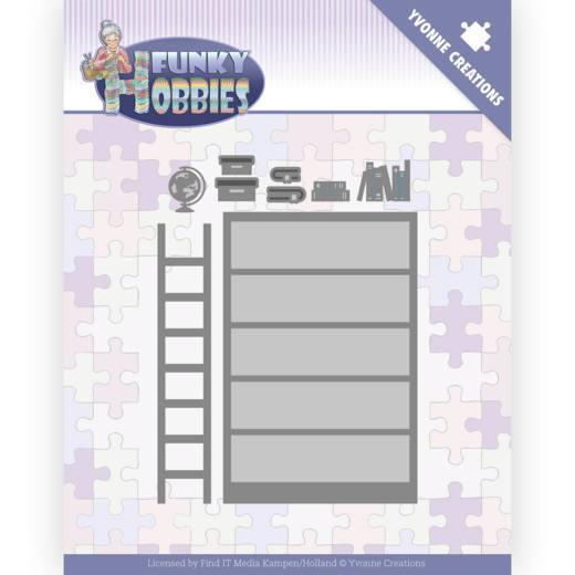 Yvonne Creations - Dies - Funky Hobbies - Bookcase Cheap Sale Pictures