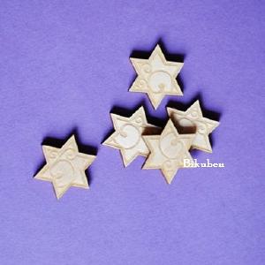 Wycinanka - Plywood - Buttons Bagdes - Stars 1 Best Pices Cheap Pice