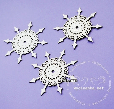 Wycinanka - Chipboard - Let it Snow - Arrow Snowflakes Amazon Footaction