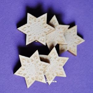 Wycinanka - Plywood - Buttons Bagdes - Stars 3 Hot Sale Cheap Pice