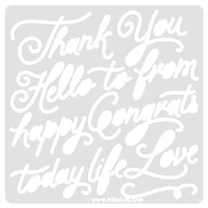 WRMK: Heatwave Stencil - SCRIPT Factory Outlet Cheap Pice