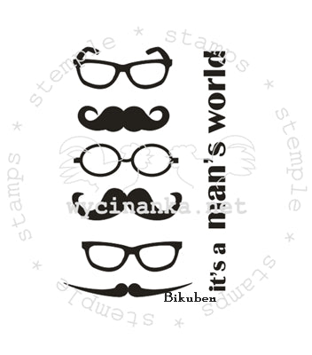 Wycinaka - Clearstamps - It's a Man's World Cheap New Arrival