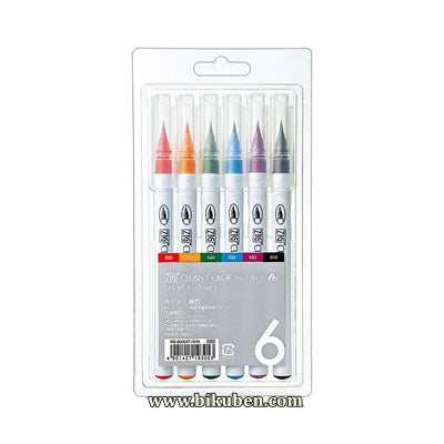 Zig - Clean Color Real Brush Markers - 6pk Free Shipping Fashion Style