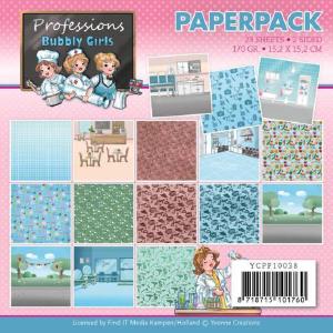 Yvonne Creations - Bubbly Girls - Professions  - 6x6" Paper Pad Discount Best Store To Get