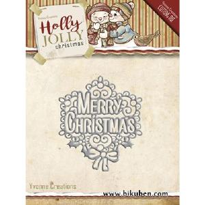 Yvonne Creations - Holly Jolly Merry Christmas Dies Cheap Sale Brand New Unisex