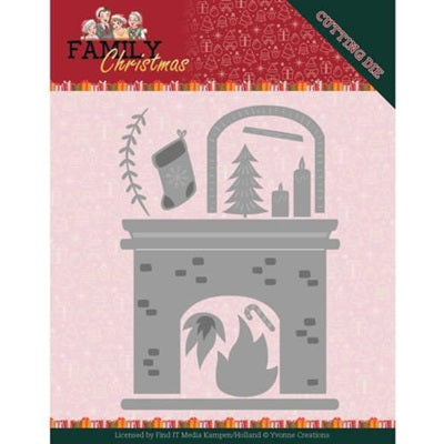 Yvonne Creations - Dies - Family Christmas  - Fireplace Cheap New Arrival
