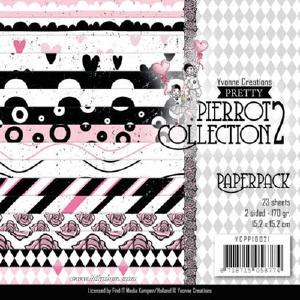 Yvonne Creations - Pretty Pierrot 2 - Paper Pad  6 x 6" Websites Cheap Pice