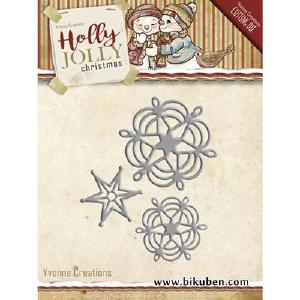 Yvonne Creations - Holly Jolly Snowflake & Star Dies Sale Tumblr