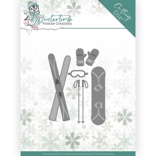 Yvonne Creations - Dies - Wintertime - Ski accessories Free Shipping Best Seller