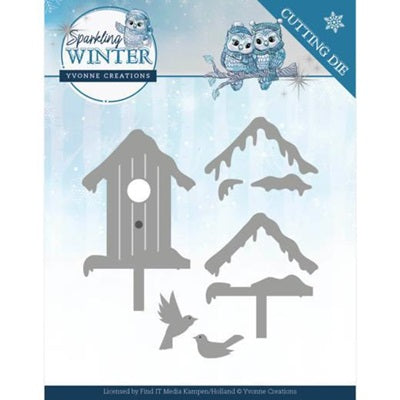 Yvonne Creations - Sparkling Winter  - Winter Birdhouse Wiki For Sale